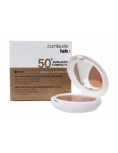 Cumlaude Lab Sunlaude Compacto Maquillaje 02Medium SPF50+