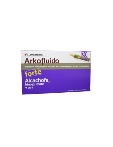 ARKOFLUIDO ALCACHOFA FORTE 20 AMPOLLAS 15ml