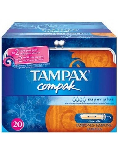 TAMPAX COMPAK SUPER PLUS 20
